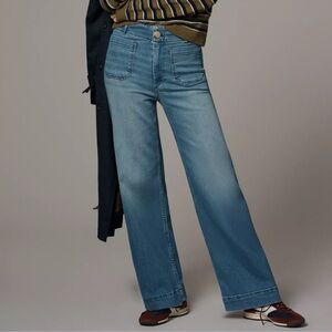 The Colette Full-Length Wide-Leg Jeans by Maeve. NWT
